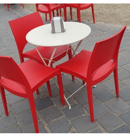Paris kültéri szék piros