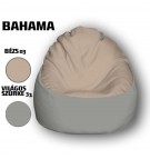 Nagi Bahama Bézs - Világos Szürke Babzsákfotel