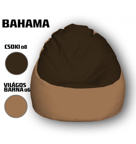 Csokibarna - Világos Barna Babzsákfotel