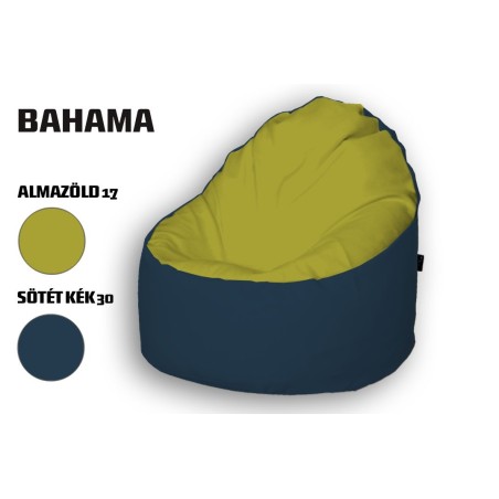 Almazöld - Sötétkék Babzsákfotel