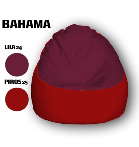 Lila - Piros Babzsákfotel