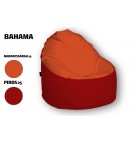 Narancssárga - Piros Babzsákfotel