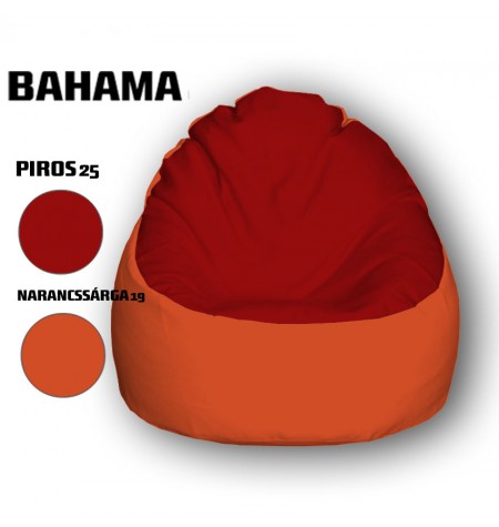 Piros - Narancssárga Babzsákfotel