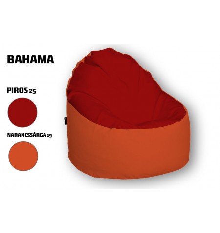 Piros - Narancssárga Babzsákfotel