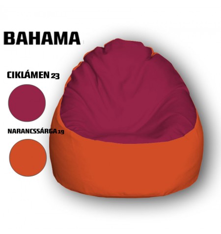 Ciklámen - Narancssárga Babzsákfotel